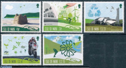 Isle Of Man 2016 Europa, Think Green 5v, Mint NH, History - Nature - Science - Sport - Transport - Various - Europa (c.. - Clima & Meteorologia