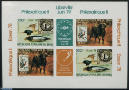 Benin 1978 Philexafrique M/s, Imperforated, Mint NH, Nature - Animals (others & Mixed) - Birds - Ducks - Stamps On Sta.. - Nuevos