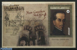 Uruguay 2016 Garcilaso De La Vega S/s, Mint NH, Art - Authors - Handwriting And Autographs - Paintings - Schrijvers
