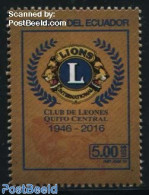 Ecuador 2016 Lions Club Quito 1v, Mint NH, Various - Lions Club - Rotary Club