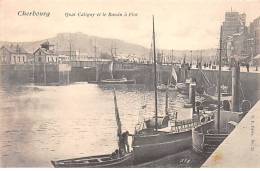 CHERBOURG - Quai Caligny Et Le Bassin à Flot - Très Bon état - Cherbourg