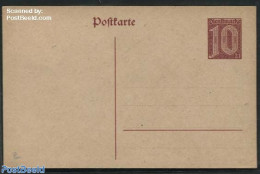 Germany, Empire 1920 On Service Postcard 10pf, Unused Postal Stationary - Cartas & Documentos