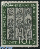 Germany, Federal Republic 1951 10+5pf, Stamp Out Of Set, Mint NH, Religion - Churches, Temples, Mosques, Synagogues - Ongebruikt