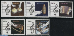 Aruba 2016 Musical Instruments 5v, Mint NH, Performance Art - Music - Musical Instruments - Musique