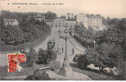 COUTANCES - L'Avenue De La Gare - Très Bon état - Coutances