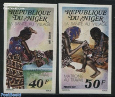 Niger 1977 First Aid 2v, Imperforated, Mint NH, Health - Health - Níger (1960-...)