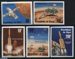 Niger 1977 Viking Mission 5v, Imperforated, Mint NH, Transport - Space Exploration - Níger (1960-...)