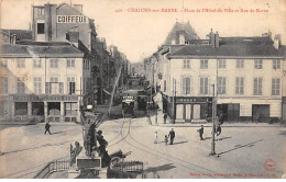 CHALONS SUR MARNE - Place De L'Hôtel De Ville Et Rue De Marne - Très Bon état - Châlons-sur-Marne