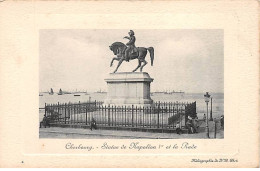 CHERBOURG - Statue De Napoléon 1er Et La Rade - Très Bon état - Cherbourg