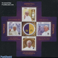 Armenia 2016 Pope Francis Visit 4v M/s, Mint NH, Religion - Pope - Päpste