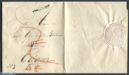 Netherlands 1802 Registered Letter From Alkmaar To Edam, Postal History - ...-1852 Préphilatélie