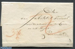 Netherlands 1807 Folding Letter From Haarlem To Purmerend, 12 Sept. 1807, Postal History - ...-1852 Préphilatélie