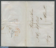 Netherlands 1848 Letter Cover From Arnhem To Amsterdam, Postal History - ...-1852 Precursores