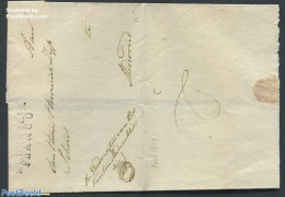 Netherlands 1817 Folding Cover From Medemblik To Midwoud, Postal History - ...-1852 Préphilatélie