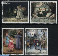 Liechtenstein 2016 Christmas 4v S-a, Mint NH, Religion - Various - Christmas - Street Life - Art - Paintings - Nuovi