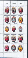Suriname, Republic 2016 Masks M/s, Mint NH, Various - Folklore - Surinam