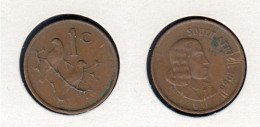 Afrique Du Sud 1 Cent SOUTH AFRICA 1966, KM# 65.1, - Zuid-Afrika