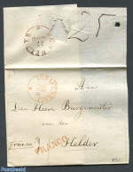 Netherlands 1833 Folding Cover From S Gravenhage To Helder, Postal History - ...-1852 Préphilatélie