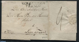 Netherlands 1822 Folding Cover From S Gravenhage To Loon Op Zand, Postal History - ...-1852 Precursori