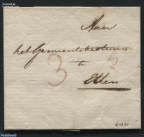 Netherlands 1808 Folding Cover From S Hertogenbosch To Etten-leur, Postal History - ...-1852 Precursores