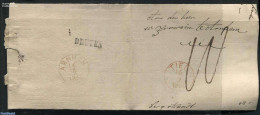 Netherlands 1860 Folding Letter From Tiel To Amsterdam, Postal History - Covers & Documents