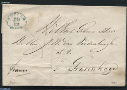 Netherlands 1841 Folding Cover From Zwolle To S Gravenhage, Postal History - ...-1852 Precursores