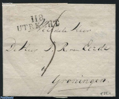 Netherlands 1812 Folding Cover From Utrecht To Groningen, Postal History - ...-1852 Precursori