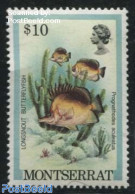 Montserrat 1981 10$, Stamp Out Of Set, Mint NH, Nature - Fish - Vissen