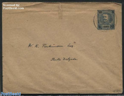 Azores 1909 Envelope To Ponta Delgada, Used Postal Stationary - Açores