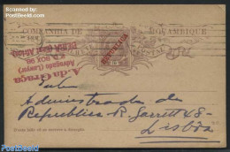Mozambique 1912 Postcard To Lisboa, Used Postal Stationary - Mozambique