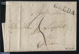 Netherlands 1820 Folding Letter From Breda To Schiedam, Postal History - ...-1852 Precursores