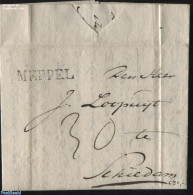 Netherlands 1828 Folding Letter From Meppel To Schiedam, Postal History - ...-1852 Precursori