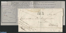 Netherlands 1825 Folding Cover From Sneek To Bolsward, Postal History - ...-1852 Precursores