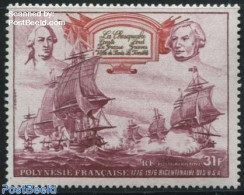 French Polynesia 1976 31F, Stamp Out Of Set, Mint NH, Transport - Ships And Boats - Nuevos