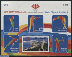 Bangladesh 2016 World Olympic Rio S/s, Imperforated, Mint NH, Sport - Athletics - Golf - Olympic Games - Shooting Spor.. - Leichtathletik