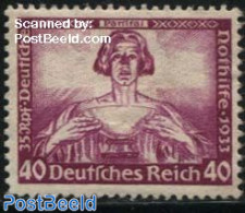 Germany, Empire 1933 40+35Rpf, Parsifal, Stamp Out Of Set, Unused (hinged) - Ongebruikt