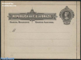 Brazil 1907 Card Letter 300R, Unused Postal Stationary - Briefe U. Dokumente