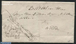 Netherlands 1821 Folding Letter To Drente, Postal History - ...-1852 Precursores