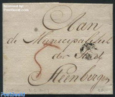 Netherlands 1802 Folding Cover From Rotterdam To Steenbergen, Postal History - ...-1852 Precursores