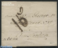 Netherlands 1836 Folding Letter To Amsterdam, Postal History - ...-1852 Precursori