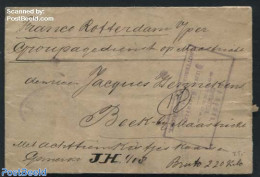 Netherlands 1888 Folding Letter From Gouda To Beek Near Maastricht, Postal History - Covers & Documents