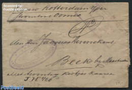 Netherlands 1887 Folding Letter From Gouda To Beek Near Maastricht, Postal History - Lettres & Documents