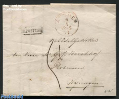 Netherlands 1863 Folding Letter From Arnhem To Nijmegen, Postal History - Covers & Documents