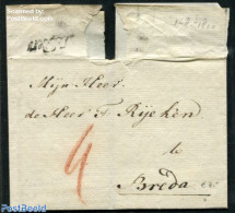 Netherlands 1800 Folding Cover To Breda, Postal History - ...-1852 Precursori