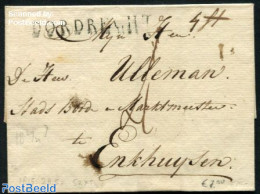 Netherlands 1815 Folding Cover From Dodrecht To Enkhuizen, Postal History - ...-1852 Precursores