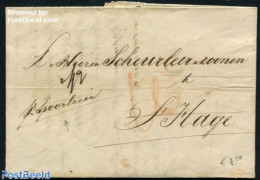 Netherlands 1850 Folding Invoice From Amsterdam To The Hague, Postal History - ...-1852 Precursori