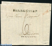 Netherlands 1822 Folding Letter From Heerenveen To Schiedam, Postal History - ...-1852 Precursores