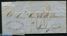 Netherlands 1859 Folding Invoice From S-Hertogenbosch To Amersfoort, Postal History - Briefe U. Dokumente