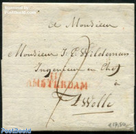 Netherlands 1812 Folding Letter From Amsterdam To Breda, 25 Juni 1812, Postal History - ...-1852 Precursores
