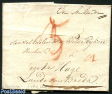 Netherlands 1809 Folding Letter From Amsterdam To Breda, Postal History - ...-1852 Precursori